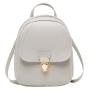 Small backpack for women Korean style cover type lock buckle children cute backpack student schoolbag ladies mini shoulder bag