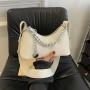 Trend High Quality Chain Bag Handbag Tote Small Handbag Female 2024 New Simple Casual Crescent Bag Vintage Shoulder Bag