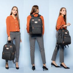 LOVEVOOK&REALER Water Resistant Polyester Laptop Bags Backpack with USB Charging computer casual tote travel bagpack