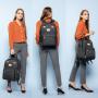 LOVEVOOK&REALER Water Resistant Polyester Laptop Bags Backpack with USB Charging computer casual tote travel bagpack