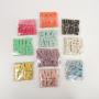 Small Transparent Letter Logo Patch Zippered Cosmetic Makeup Storage Bags Waterproof Clear PVC Pouch