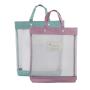 Gelory Wholesale Custom Eco-friendly Nylon Mesh Document Bag Portable A6 Zipper File Folder Subject Bag For Student