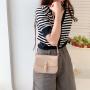 Wholesale new classic mini small square bag female selling tie-body bag lock flip bag