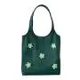 Custom Logo Women's Flower Canvas Bag Fashion Logo Shoulder Bag Handbag Student minimalist Travel Tote Shopping Bag