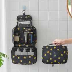 Fashion Custom Waterproof Travel Cosmetic Storage Fold Hang Cosmetic Makeup Bag