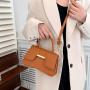Bags for women 2024 small square bag fashion popular versatile simple crocodile print shoulder crossbody bag handbag