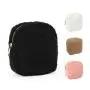 Keymay Custom 4 Sizes Black Teddy Pouch Set Velvet Makeup Pouch Cosmetic Bag Velvet