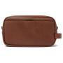 High quality Leather toiletry bag customized with logo genuine leather men's cosmetic bag