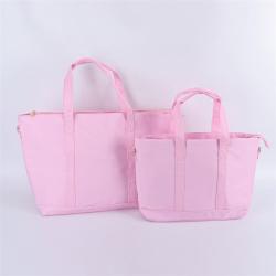 Keymay RTS Custom Logo 8 Colors Medium Large Inner Pocket Women Fashion Ntylon Handbags Crossbody Tote Bag Tote Handbags