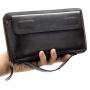 Clutch Wallets Men's Bags Casual Long Business High-capacity Genuine Leather Polyester Opp Bag Durable National Zipper & Hasp