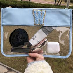 Wholesale High Waterproof Multiple Color Options Nylon Makeup Bag Custom Zipper Pouch Resistant PVC Cosmetic Bags