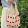XL333 Imported Shopping Handbag Vintage Handmade Woolen Knitting Bag New Version Shoulder Bag Lightweight Ladies Tote Bag