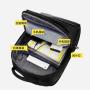 Simple Business Travel Backpack Large-Capacity Double-Layer Notebook Laptop Backpack Waterproof with Zipper Gift Printing