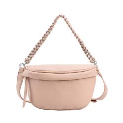 HR776 Fashion Women Chest Bag Personalized Wide Shoulder Strap Crossbody Bag Girl's Versatile Zippers Phone Storage Waist Bag