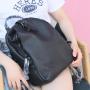 2024 new women's double shoulder strap backpack soft leather backpack trendy fashion head layer cowhide leather travel type back