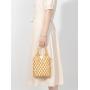 Fashionable Design Handwoven Hollow Wooden Bead Handbag