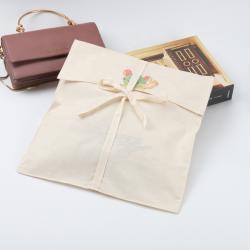 Elegant Gift Packaging Muslin Cotton Envelope Pouch Bag