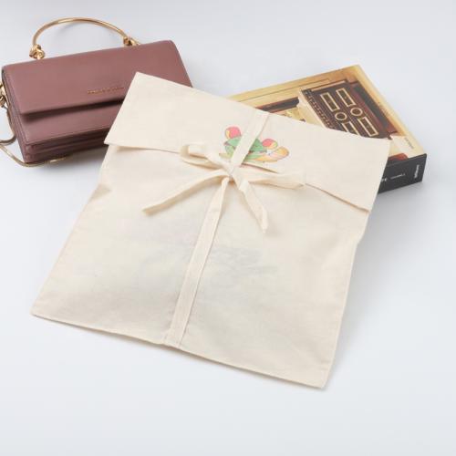 Elegant Gift Packaging Muslin Cotton Envelope Pouch Bag
