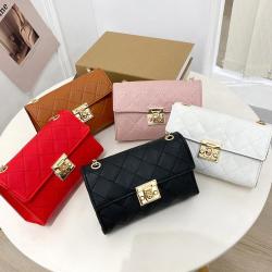 Hot Sale Small Chain Square Bag New Brand Korean Fashion Embroidered Cheap Solid Shoulder Bag Wholesale Women's Crossbody Bag