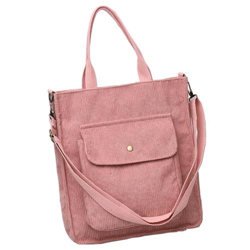 KBW427 Wholesale New Corduroy Tote Bag Fashion Shopping Bag Simple High Quality Ladies Shoulder Crossbody Bag For Women