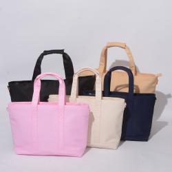 Stock M L Size Pink Lilac Nude Black Ice Blu Inner Pockets Large Travel Shoulder Bag Messenger Nylon Tote Bag