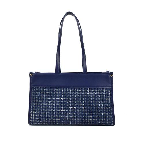 Wholesale Pu Leather Classic Luxury Fashion Brands Women Bag  Ladies Shoulder Bag Purse Handbag Tweed Tote Bag