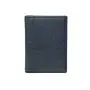 Full grain leather name card case bifold leather credit card case for men