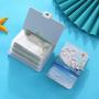 ZR605 Card Holder Case PU Lovely Certificate Credit Multi ID Card Position Snap-fastener Organ Camo Zero Wallet Printing Clip
