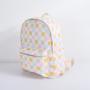 Keymay School Bag Custom Check Printed Backpack Waterproof Nylon Checkered Print School Bags for Girls Students Cute Backpacks