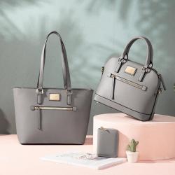 LOVEVOOK casual tote pu leather handbags 2021 for women hot sale luxury custom logo 3 pcs ladies hand bags