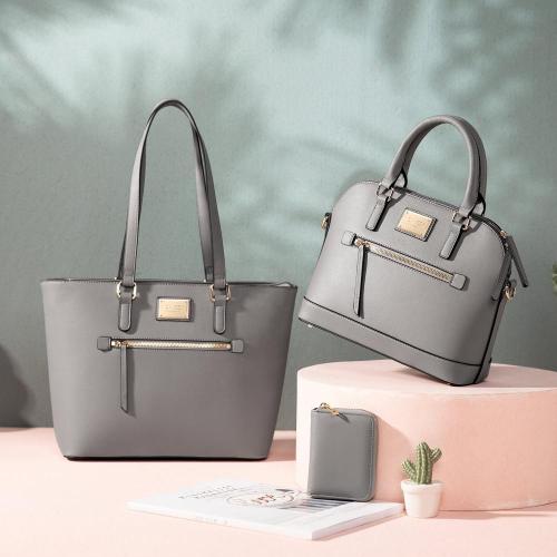 LOVEVOOK casual tote pu leather handbags 2021 for women hot sale luxury custom logo 3 pcs ladies hand bags