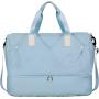 Waterproof Shoulder Weekender Bag Travel Duffel Bag Sports Gym Bag with Dry Wet Separated Pocket and Shoes Compartment