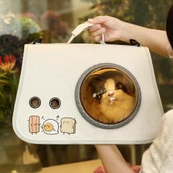 KBW398 Hot Pet Portable Space Capsule Viewing Cat Bag Fashion Handheld Foldable Shoulder Bag Out Backpack Cartoon Pet Bag