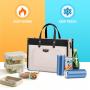 LOVEVOOK Waterproof Office Ladies Work leak-proof & insulated handbag for Picnic Hiking lightweight Outdoor lunch Tote Bag Women