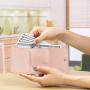 Japan Style Ladies Coin Wallet Custom Rfid Protection Full Grain Leather Minimalist Trifold Wallet