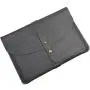 Branded leather protective laptop sleeve customized magnetic laptop notebook case tablet sleeve