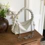 2024 Design Twist Handle Handbag High Quality PU Leather Bright Color Messenger Bag Detachable Chain Shoulder Bag Women