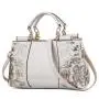 2024 wholesale Pu leather glossy women bags large capacity women's one shoulder crossbody women's handbags with embroidery