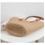 Casual big size totes shoulder bags summer vacation sea beach ladies bucket straw woven handbags for women beach tote bags