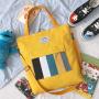 Crossbody Spring Canvas Bag Student One Shoulder Large Capacity Canvas Bag Korean Simple One Shoulder Bag
