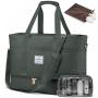 LOVEVOOK 3pc/set Weekender Overnight Travel Bags with Shoes Compartment & Toiletry Pouch Gym Bag Tote Hospital Travel Duffle Bag