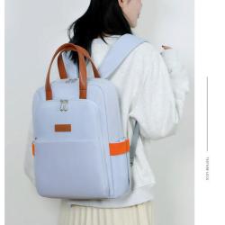 ZWY227 New Unisex Lightweight Laptop Backpack Oxford Wearable Multi-Pocket Shoulder Bag Business Work Travel Student Schoolbag