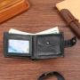 Men's New Vintage Crocodile Fashion Horizontal Soft Wallet Multi-Card Cross-Border Short Waterproof Young's Wallet