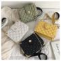 2023 Winter New Fashion Messenger Bag Thread Large Capacity Rivet Bag for Ladies Single Shoulder Chain Small Square Bag
