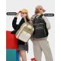 LOVEVOOK waterproof custom logo quilted bag 17 inch casual sports backpack laptop travel backpack bag with usb school bag unisex