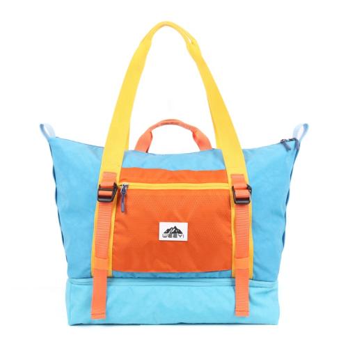 CHANGRONG Custom color block yoga Tote Shoulder Bag for Travel Beach Gym