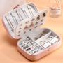 ZF158 Jewelry Case Single Layer Necklace Earrings Ring Box Portable Household Storage Anti-oxidation Waterproof PU