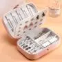 ZF158 Jewelry Case Single Layer Necklace Earrings Ring Box Portable Household Storage Anti-oxidation Waterproof PU