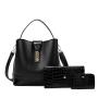 Large Capacity Shoulder Crossbody Bag Pure Color Womens Bags High Quality Luxury Pu Women Shoulder Bag