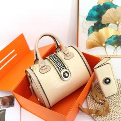 Ladysky top selling pillow shoulder Ladies Bag set of two Hand Bags Luxury Women high quality designer PU crocodile bags 29cm